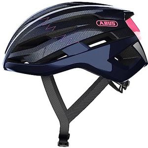ABUS StormChaser Lichte en comfortabele racefietshelm, professionele fietshelm voor dames en heren, blauw/roze, maat M