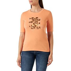 s.Oliver T-shirt manches courtes pour femme, Orange 21d0, 36