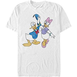 Disney Big Donald Daisy T-shirt voor heren, wit, S