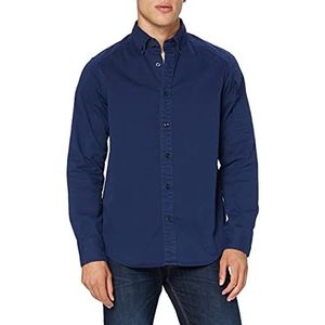 G-STAR RAW Heren jeanshemd Stalt Button Down Pocket Straight, blauw (Imperial Blue 1305)