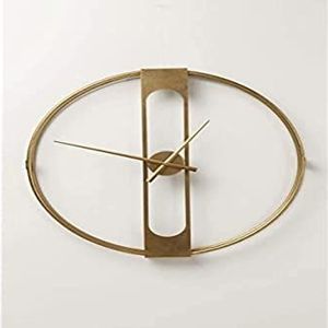 Kare Design wandklok clip goud 60 cm XL goud goud 61478 - 60 cm XL goud decoratieve wandklok hoogte 60 x 60 x 10 cm