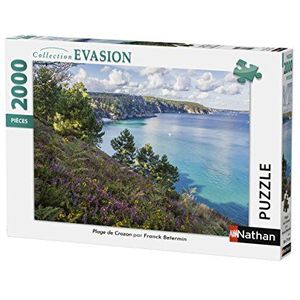 Nathan - Puzzel 2000 stukjes - Crozon Beach - Volwassenen en kinderen vanaf 14 jaar - Hoogwaardige puzzel - Perfecte inbouw - Escape collectie - 87879