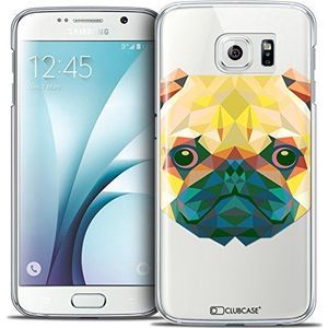 Caseink - Beschermhoes voor Galaxy S6 [Crystal HD Polygon Series Animal – stijf – ultradun – bedrukt in Frankrijk] – hond