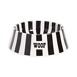 Jonathan Adler Vice Woof 32847 hond & kat eet-/drinkbak Zwart/Wit