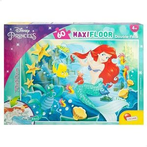Liscianigiochi, Disney Little Mermaid Princess Puzzel 60 stukjes, meerkleurig 74167