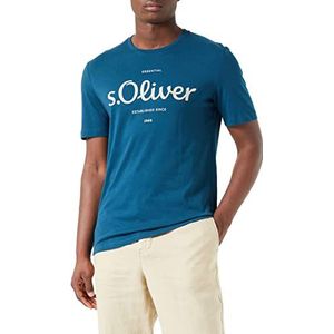 s.Oliver T-shirt manches courtes pour homme, Turquoise 62d1, S