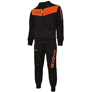 Givova Visa Trainingspak Visa Unisex - Kinderen, zwart/fluorescerend oranje