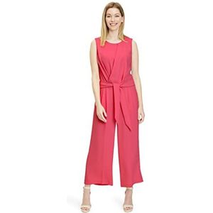 Betty & Co Verona Lange mouwloze jumpsuit voor dames, lichtrood, 44, Licht rood