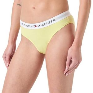 Tommy Hilfiger Bikini (buitenmaat) Bikinibroekje voor dames, Gele tulp