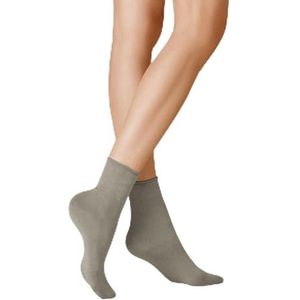 KUNERT Sensual katoenen sokken voor dames, lichtgrijs 1370