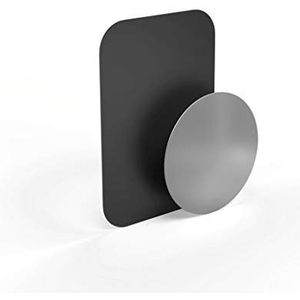 Hama Reserveplaten voor universele autohouder ""Magnet"" (voor alle smartphones en tablets, gewicht 10 g) grijs