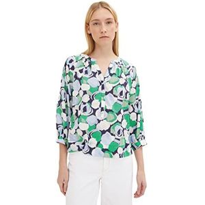 TOM TAILOR Damesblouse, 31572 - Green Flower Design