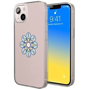 Bonateks, Étui de protection imprimé numériquement compatible avec iPhone 14, coque de protection anti-chocs, silicone, flexible, transparent