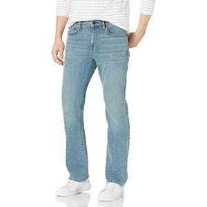 Amazon Essentials Slim fit bootcut jeans voor heren, lichtblauw, vintage, 35 x 29 cm (B x L)