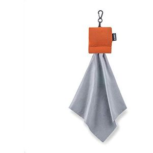 Carson Stuff-It Pro tas met microvezeldoek voor het reinigen van oranje lenzen | Ideaal voor het reinigen van optische lenzen, brillen, schermen enz. (SN-80ORAM)