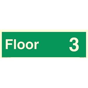 Tekstbord ""Floor 3"" - Brandbeveiliging: goedgekeurd document B - L41