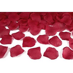 100 stuks rozenblaadjes stof wijnrood donkerrood bruiloft bloemen kinderen rozenblaadjes tafeldecoratie