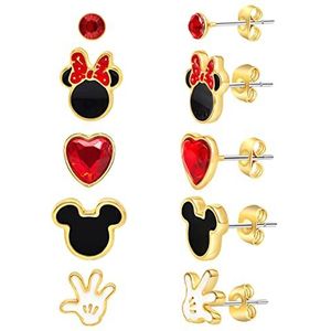 Disney 3/4/5 paar Mickey en Minnie Mouse oorstekers, kostuum, niet van toepassing