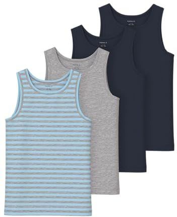 Name it kids Garçon Aquamarine Nkmtank Top 4P Y/D, Numeric_104, Aigue-marine, numeric_104