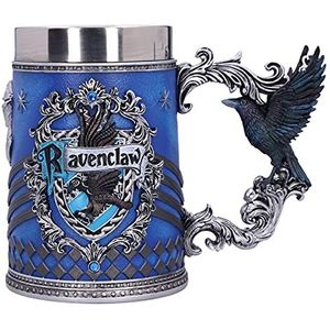 Nemesis Now Harry Potter verzamelbare mok met Hogwarts Ravenklauw-motief, 15,5 cm, zilverblauw