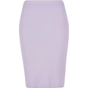 Urban Classics Dames midirok lila XL, Lila.