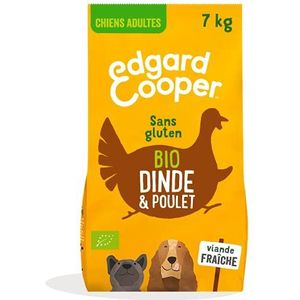 Edgard & Cooper Hondenbrokken, (india en biologische kip, 7 kg), graanvrij, vers vlees en hoogwaardige eiwitten, echte ingrediënten voor honden, hypoallergeen, zonder toegevoegde suiker