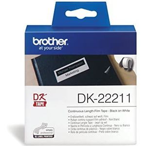 Brother DK-22211 | papierrol, origineel, zwart op wit, 29 mm x 15,24 m