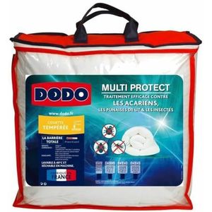 Dodo | Getemperd dekbed tegen mijten en bedwantsen 140 x 200 cm | voor eenpersoonsbed | multi-bescherming | zachtheid en bescherming | gemaakt in Frankrijk | machinewasbaar op 40 °C