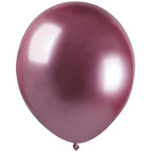 Ciao 100 ballonnen metallic premium kwaliteit A50 (Ø 13 cm/5 inch), roze metallic