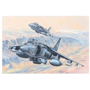 Hobby Boss Harrier II 081804 1/18 AV-8B Harrier II modelbouwset, kunststof, modelbouw, knutselaccessoires, modelbouw, meerkleurig