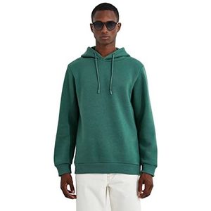 Koton Basic hoodie trainingspak voor heren, Groen (750)