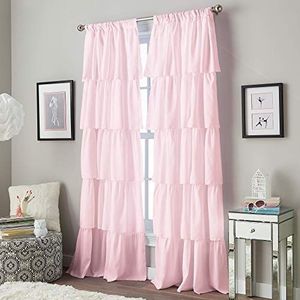 Curtainworks Gordijn met stangtrekkoord, 241,3 cm, roze