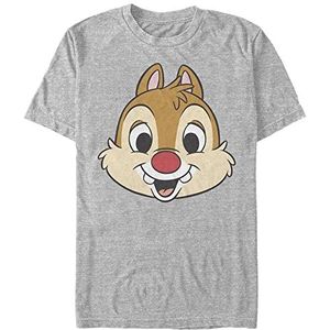Disney Mickey & Friends - Dale Big Face Organic T-shirt met korte mouwen, uniseks, grijs.