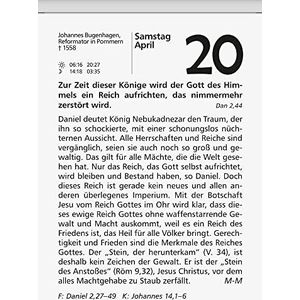 BRUNNEN Dagkalender ""Neukirchener Kalender"" 2023 11 x 15 cm, achterwand 17 x 29,7 cm