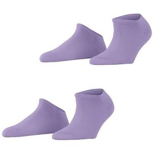 ESPRIT Dames Uni 2-pack ademende sokken biologisch duurzaam katoen lage sokken versterkt duurzaam zachte platte teennaad multipack pak van 2 paar, Paars (Lupine 6903)