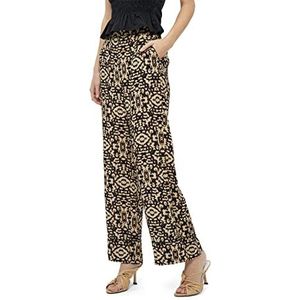 Desires Becike Pantalon Taille Moyenne Femme, Multicolore (0975p Cuban Sand Print), XS