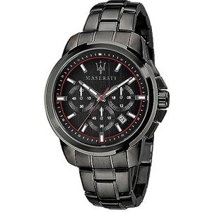 Maserati Herenhorloge Coll. Successo Limited Edition, chronograaf, kwarts -R8873621027, zwart, 44 mm, armband, zwart., armband