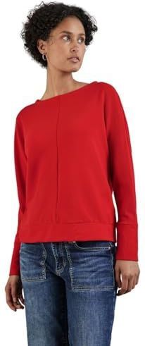 Street One A322115 Ottomaans T-shirt voor dames, Rood-Oranje