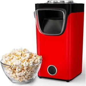 Gadgy Hetelucht Popcornmachine | Popcorn Maker voor Zoete & Zoute Popcorn | Klaar In 3 Minuten | 60 Gram Popcorn | Inclusief Maatschepje