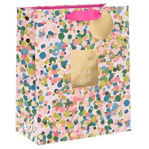 Glick Stephanie Dyment geschenkzakje met gekleurde confetti, 260 x 315 x 135 mm, meerkleurig