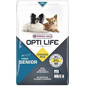 VERSELE-LAGA - Opti Life Senior Mini - Compleet, evenwichtig en hypoallergeen voer - Droogvoer voor oudere honden - Kleine rassen - 7,5kg