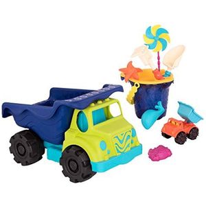 B. Toy by Battat BX1761Z Strandspeelgoedset: ben-vrachtwagens, gevulde emmer, 10 stuks, meerkleurig, vanaf 18 maanden