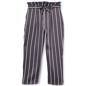 Herrlicher Comfy Satin Viskose Stripes Pantalon, Noir (Black 11), 40 (Taille Fabricant: 27) Femme