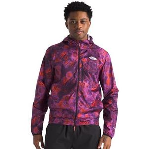 The North Face Higher Run Wind Veste Vivid Flame Trailglyph Print S