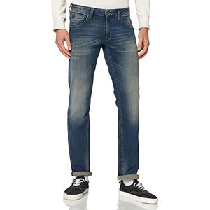 Garcia Russo Herenjeans, straight fit, Blauw (Med Used 1456)