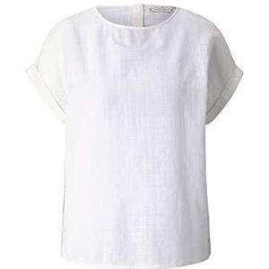 TOM TAILOR Denim Basic damesblouse, 10348 - Gardenia Wit