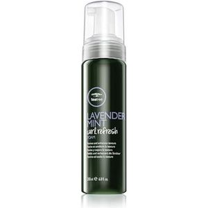 Paul Mitchell Tea Tree Lavender Mint Curl Refresh Foam Leave-In Verzorging voor golvend, krullend en kroeshaar, verkwikkend schuim voor vol haar, 200 ml