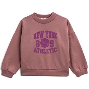 Koton Crop sweatshirt met ronde hals trainingspak voor meisjes, Roze 289