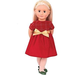 Our Generation Bria 46 cm grote pop met poppenkleding, poppenaccessoires en lang blond haar om te stylen, speelgoed voor kinderen vanaf 3 jaar