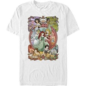 Disney Princess Power Organic T-shirt à manches courtes Unisexe, Blanc., L